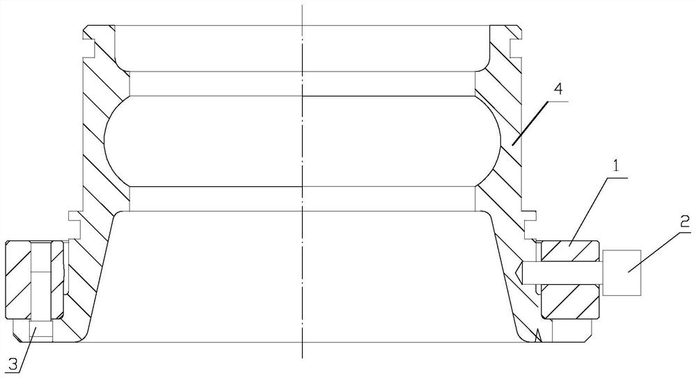 Hole position degree auxiliary testing fixture