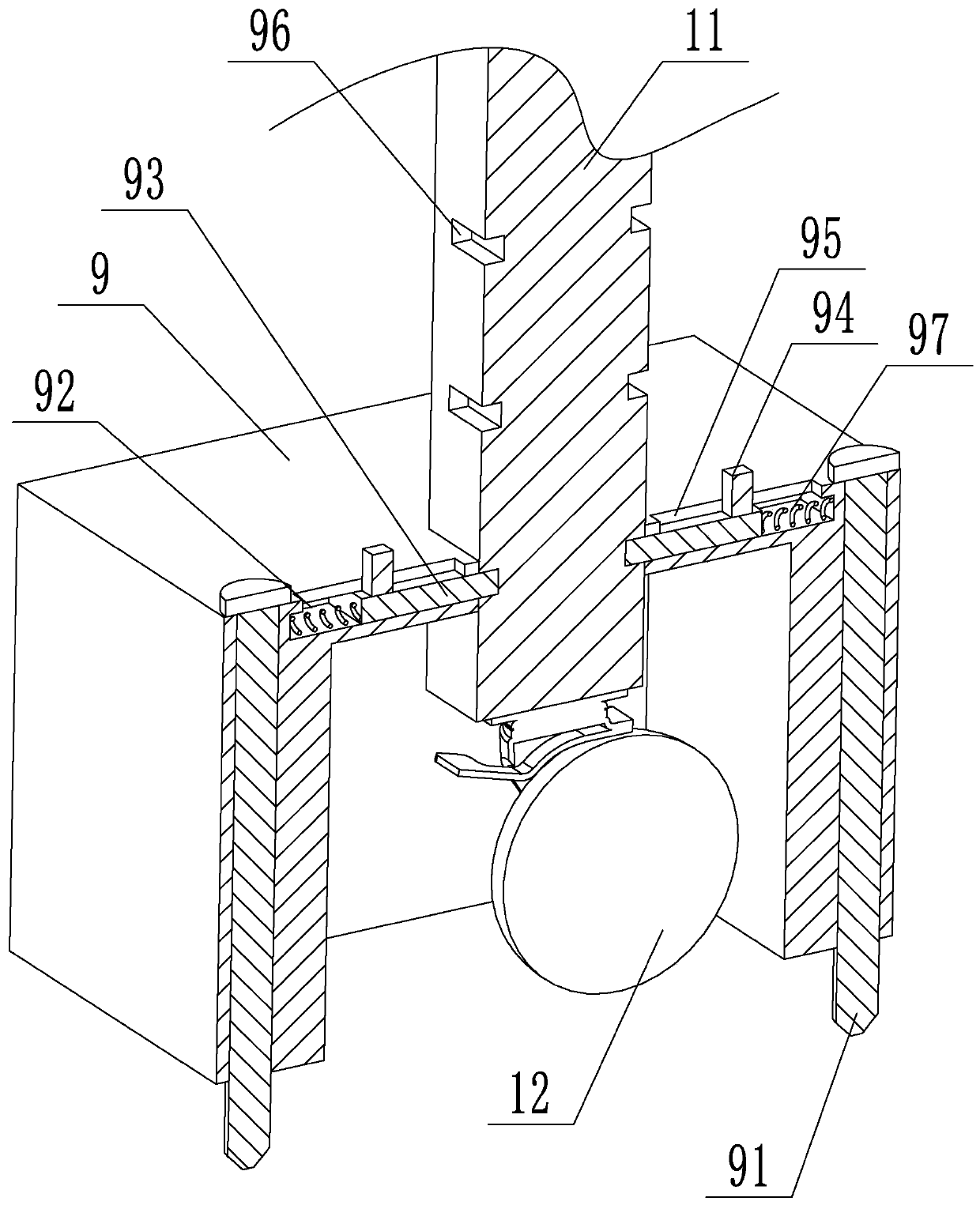 Sludge treatment system and pumping device thereof