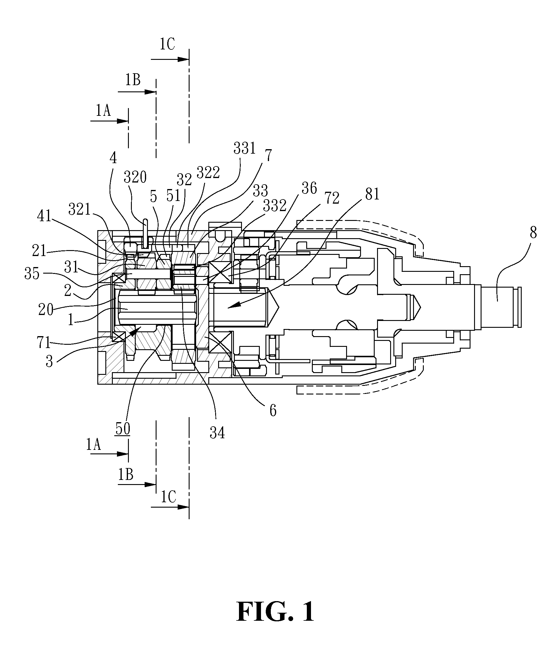 Multi-gear mechanism for power tools