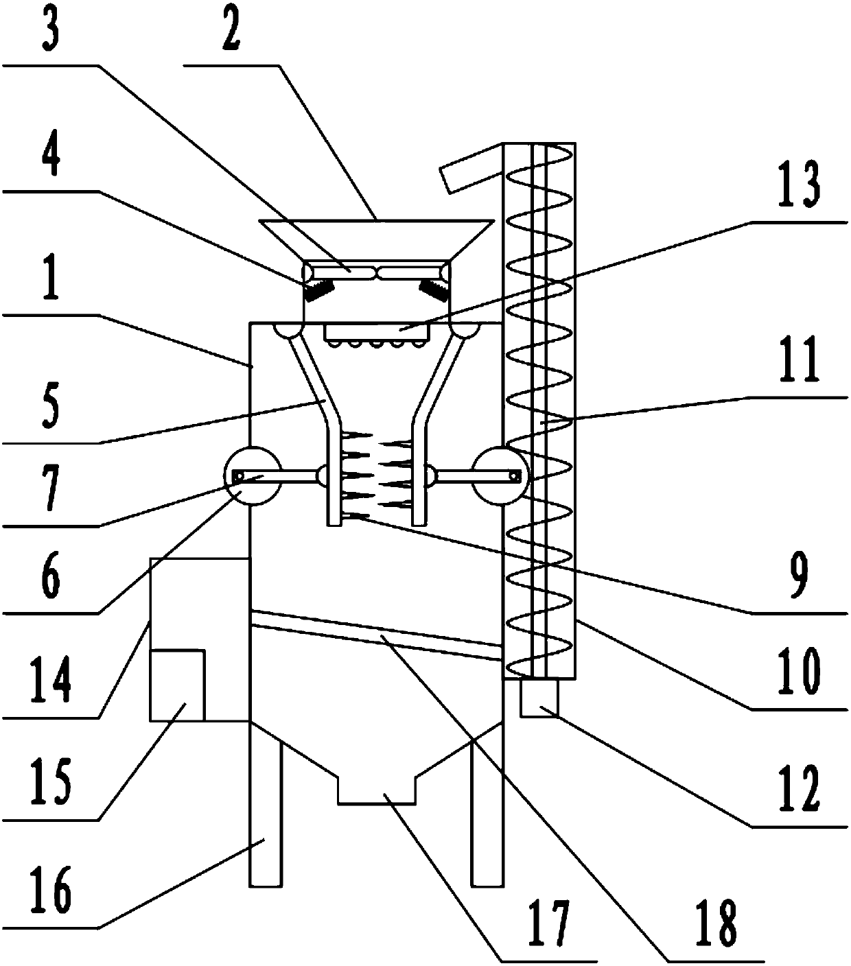 Circulating ore crusher