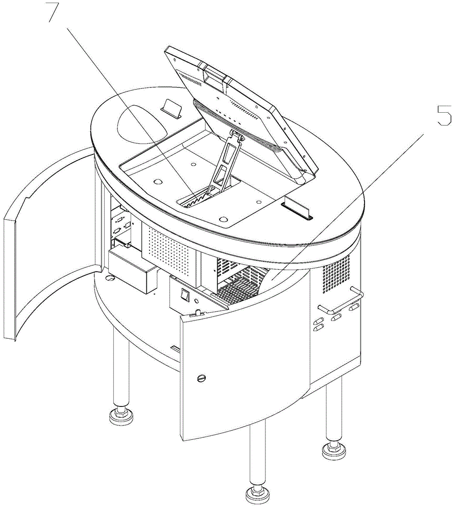 Desktop-embedded integrated device for one-to-many service