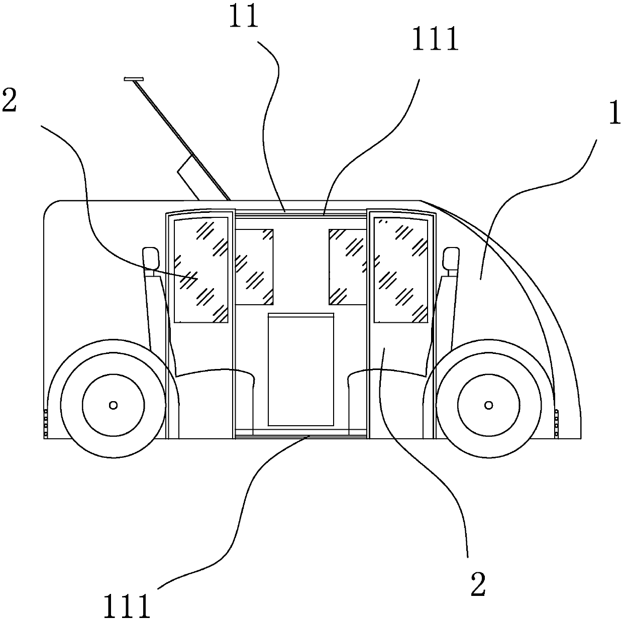 Small automatic passenger service vehicle