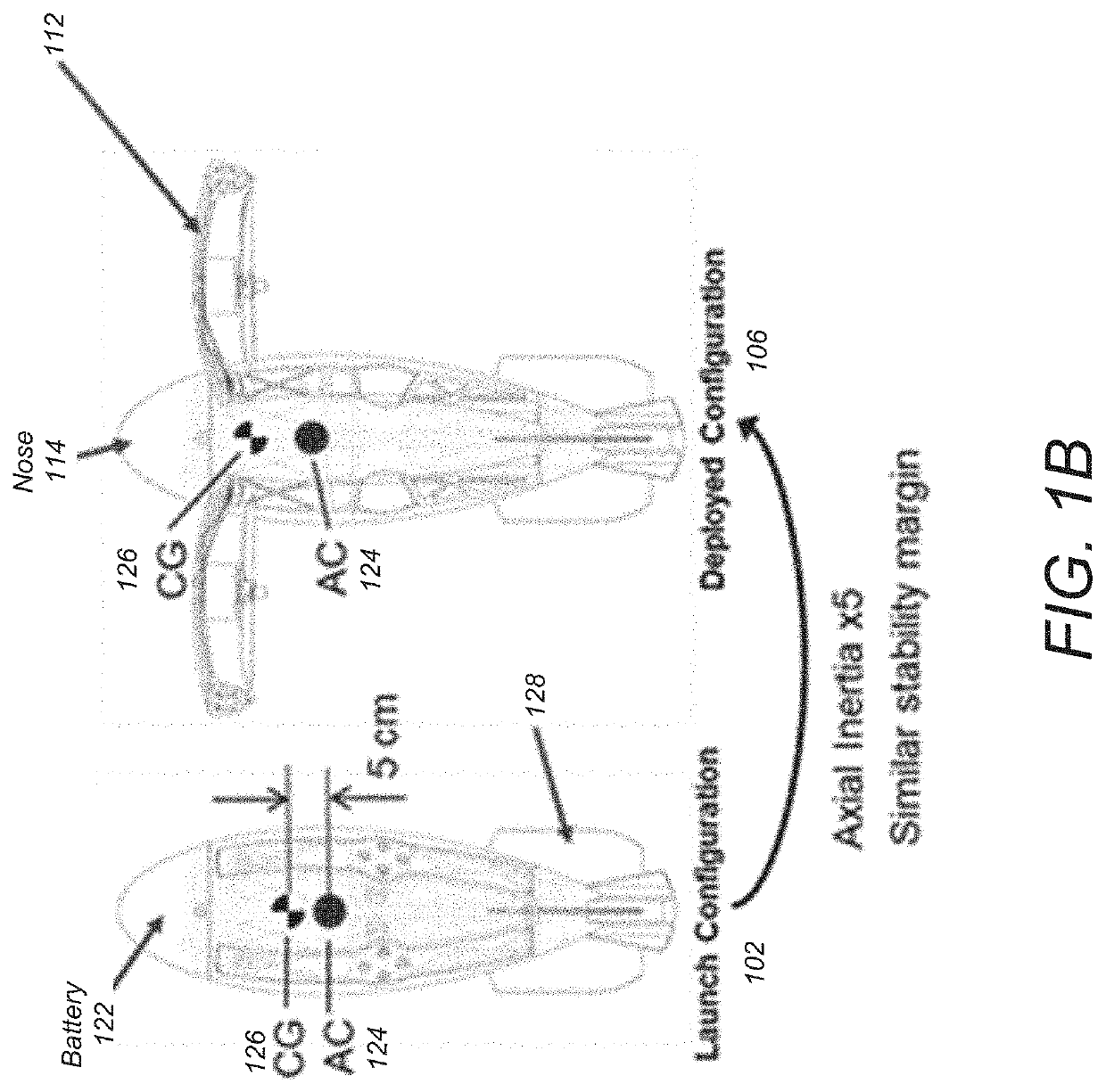 Passive and active stability systems for ballistically launched multirotors