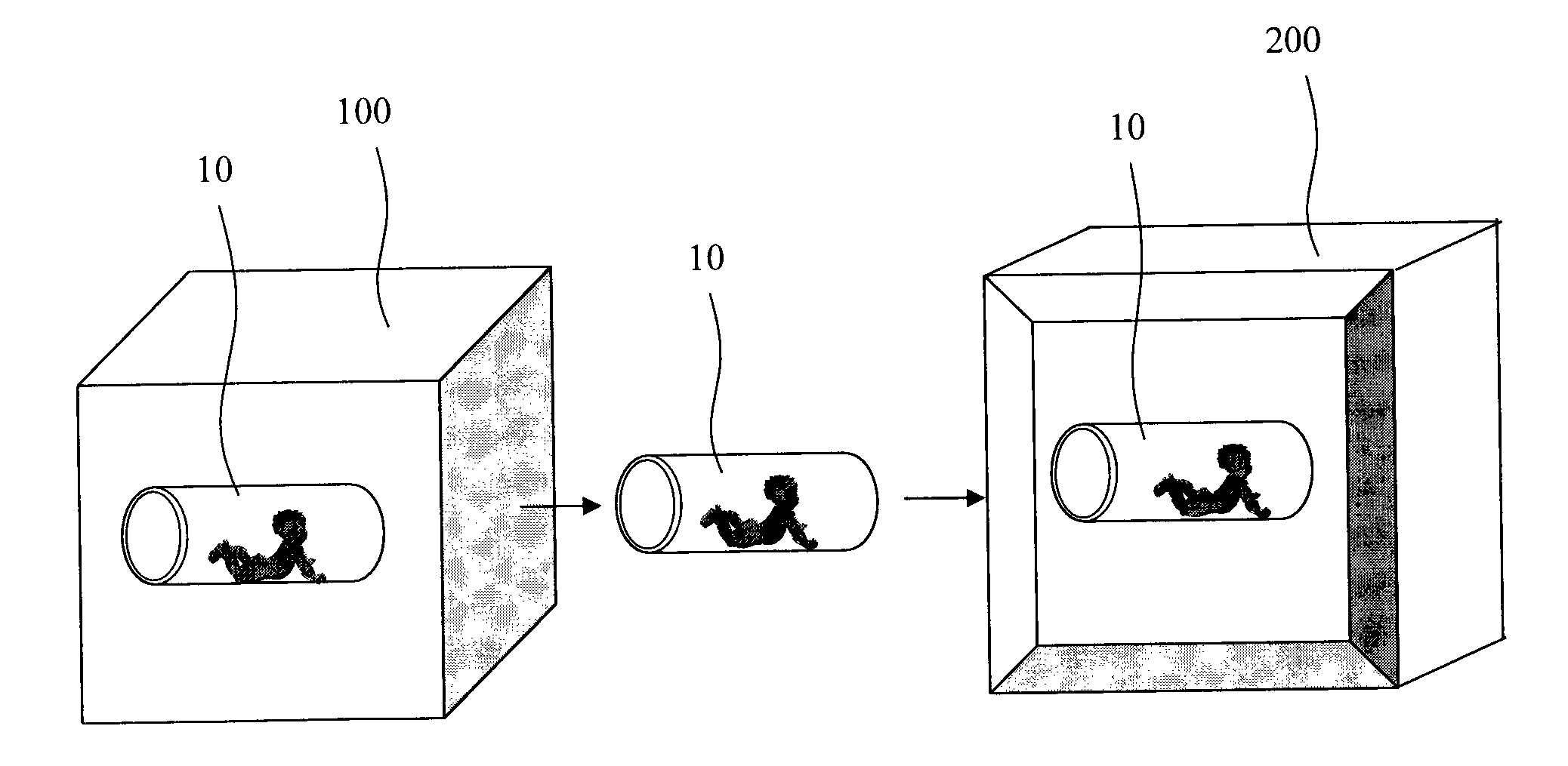 Premature neonate life support environmental chamber for use in mri/nmr devices