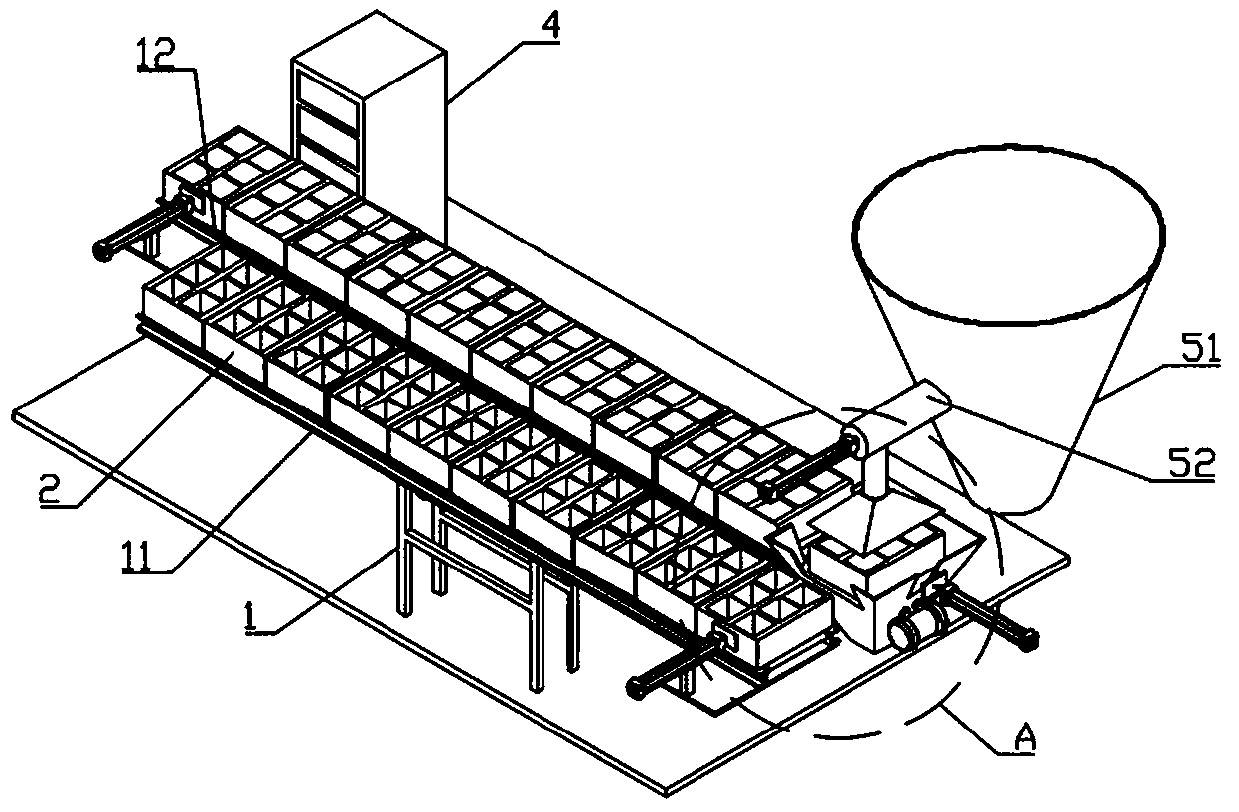 Concrete automatic sampling and test block forming control method