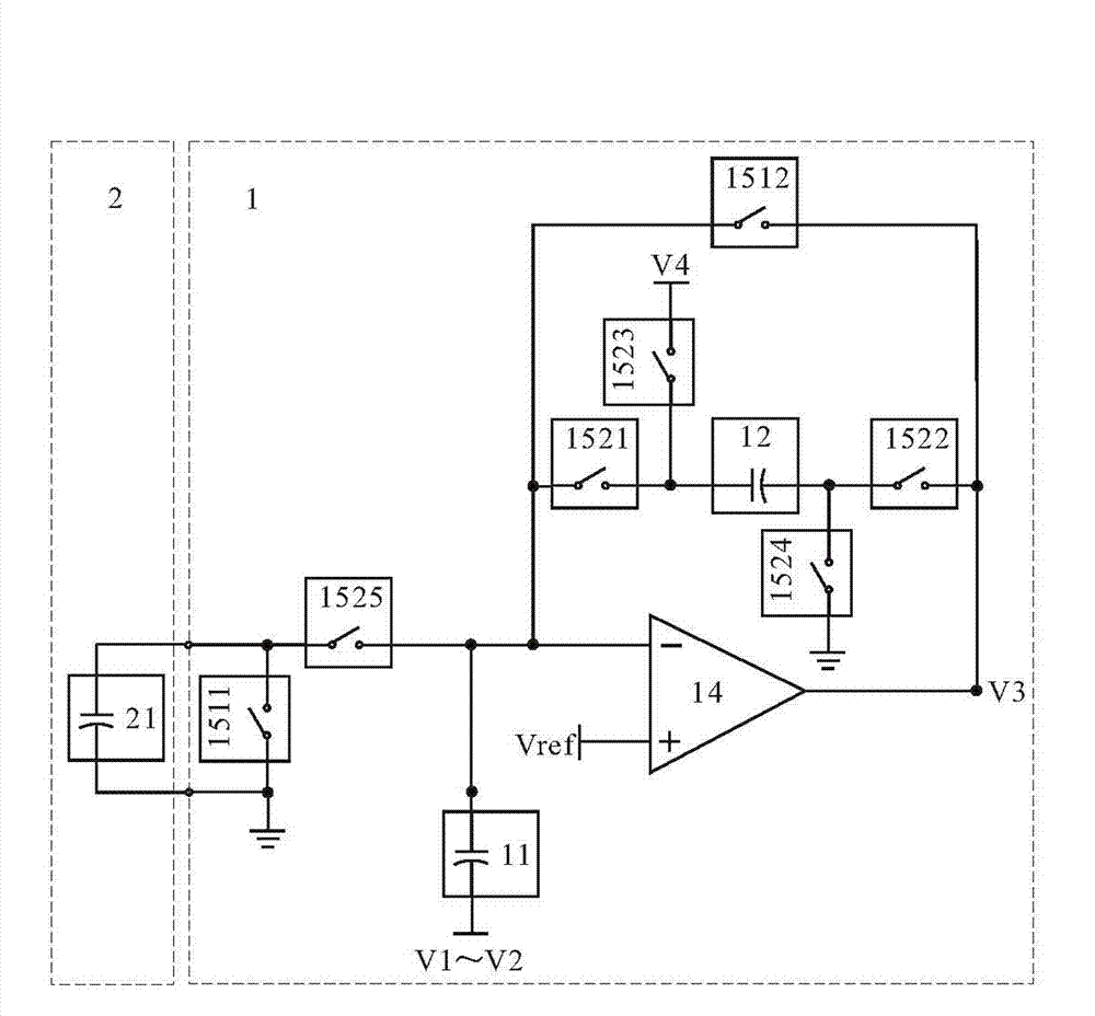 Self-capacitance touch sensing device capable of reducing substrate capacitance