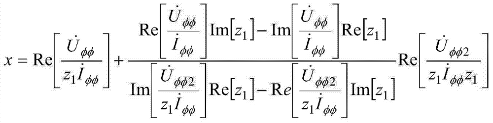 Using the characteristics of the real part of the voltage drop to realize the single-end distance measurement method of the phase-to-phase fault of the line