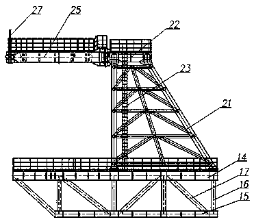 Replacement and repair process of pile top flange of single pile foundation