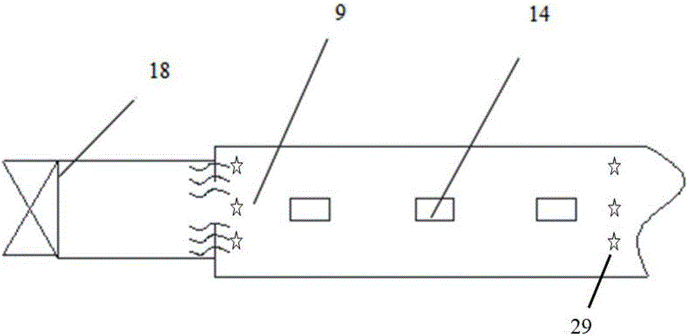 Expressway-railway shared shield tunnel fire ventilation and smoke discharging simulation experimental apparatus