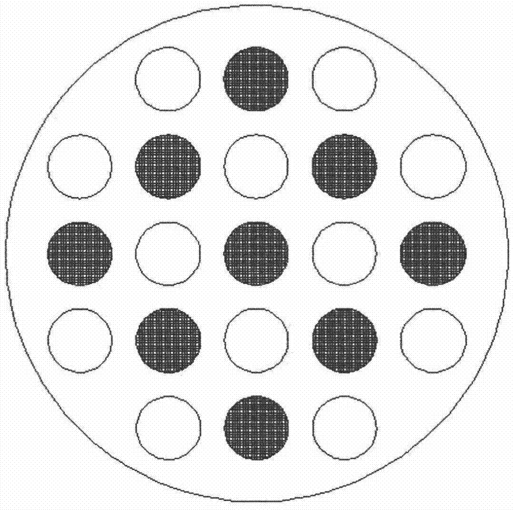 Gravity spraying washer for dusty gas