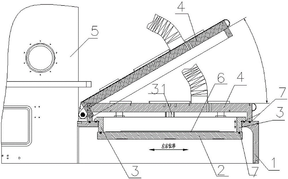 Resin printing ink vacuum hole plugging printing device and method