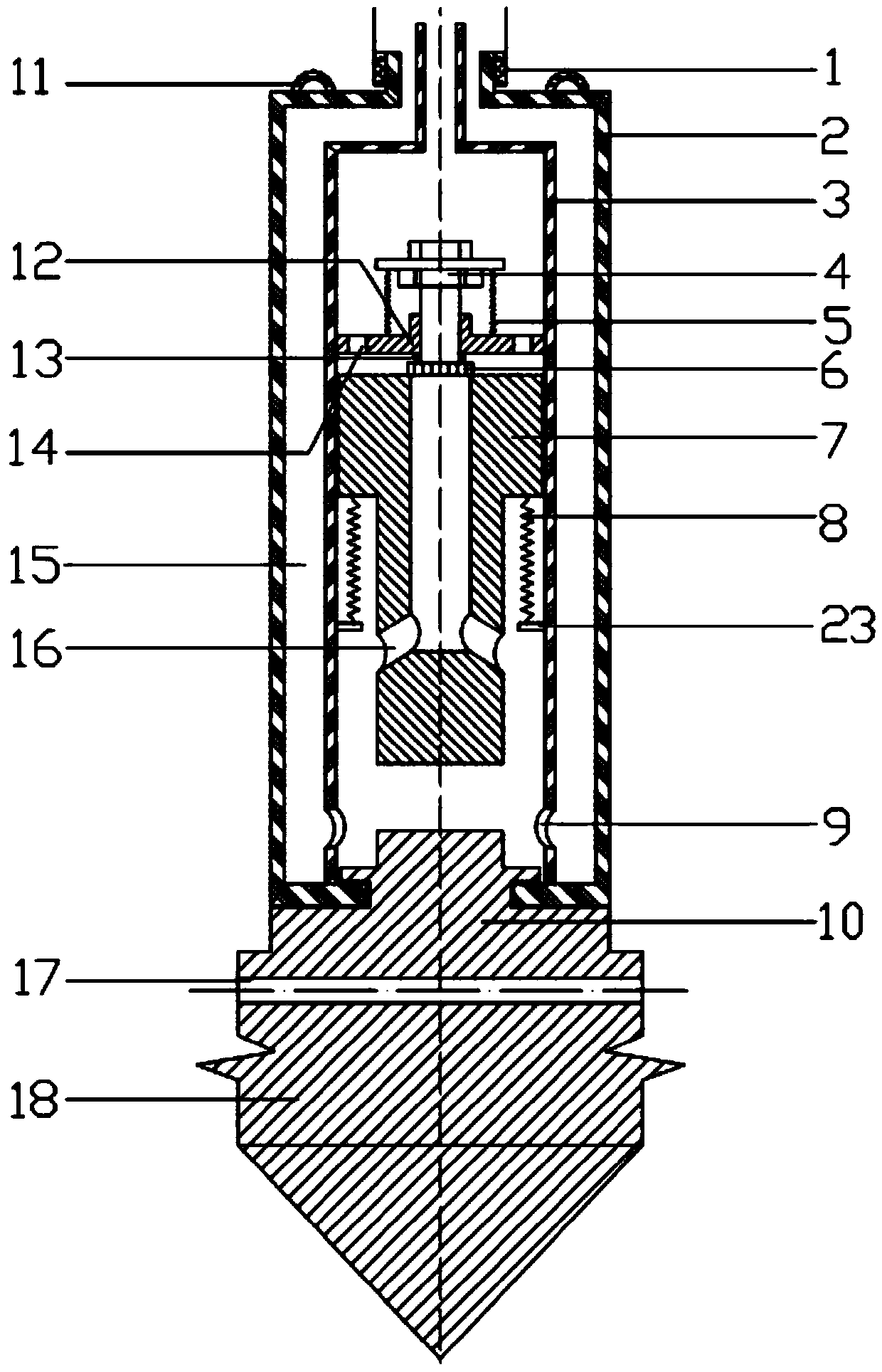 Hydraulic impact torpedo anchor