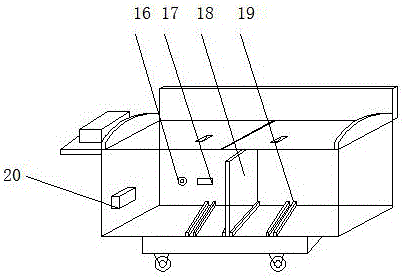 Horizontal refrigerated cabinet with disinfection function