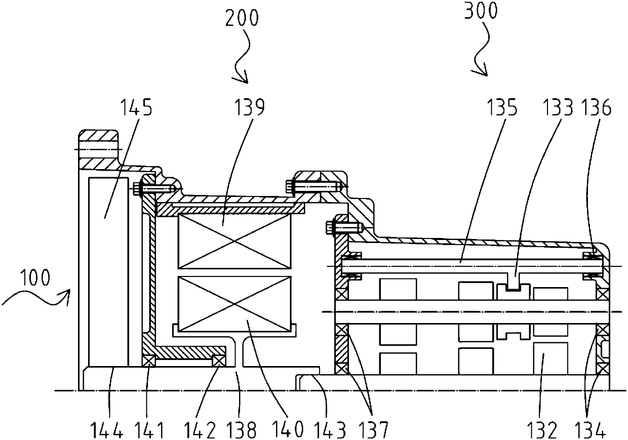 Shell for hybrid power drive device