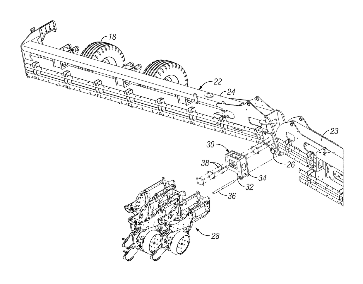 Wing flex apparatus for agricultural planter