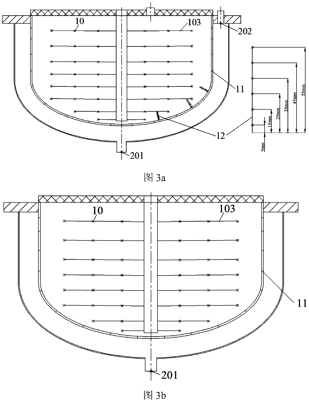 An experimental device for measuring heat transfer characteristics of a three-dimensional ellipsoidal melting pool