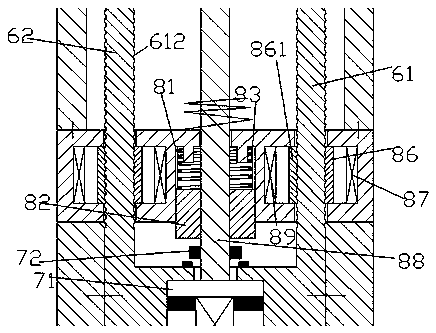 Medical bearing part capable of rising and falling