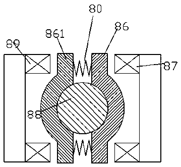 Medical bearing part capable of rising and falling