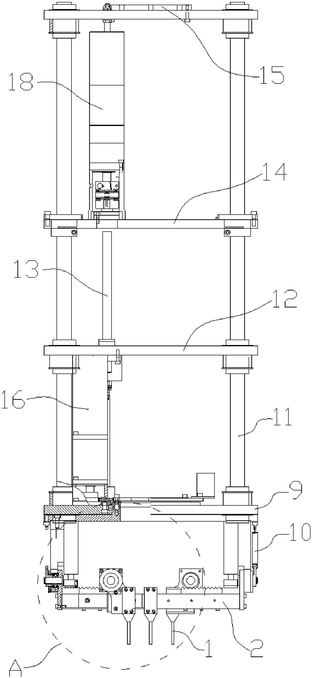 Composite grid manufacturing equipment and manufacturing method and grid thereof