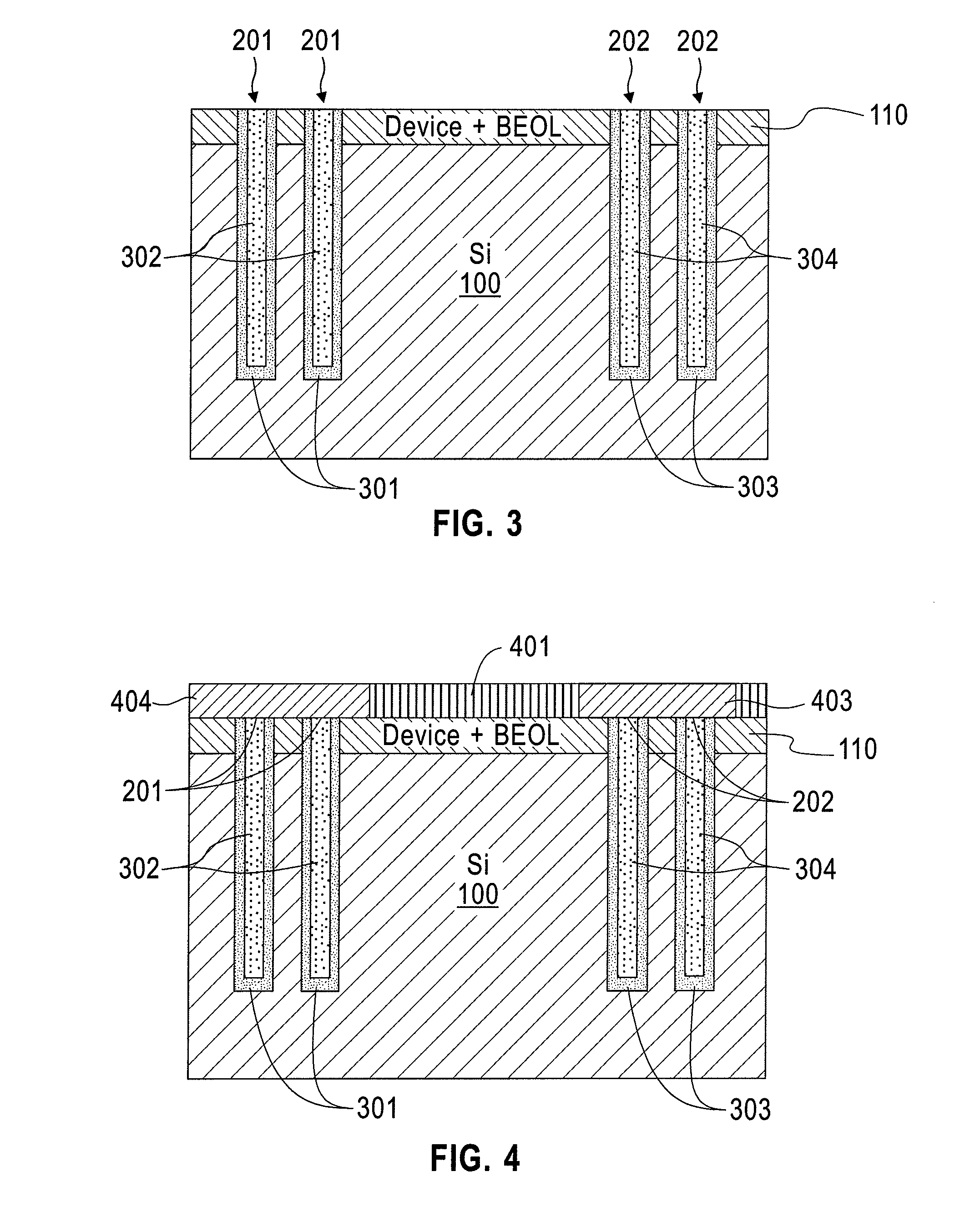 Air channel interconnects for 3-D integration