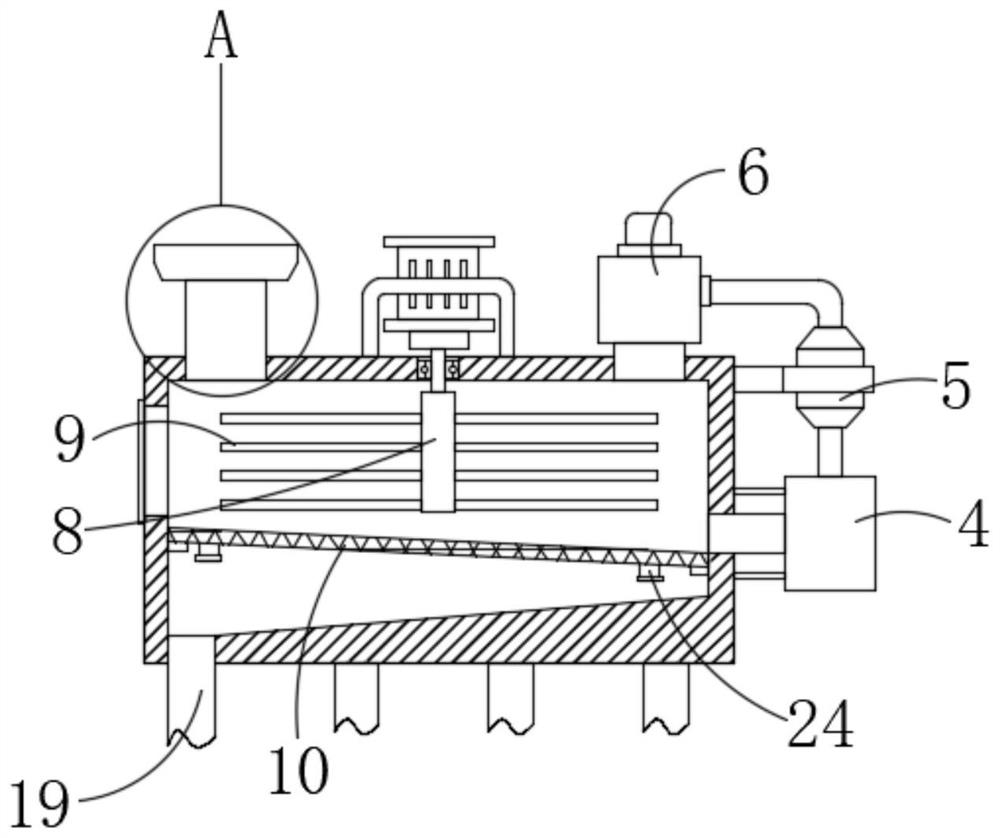 Raw material treatment device for rumen bypass nicotinic acid coating and treatment method