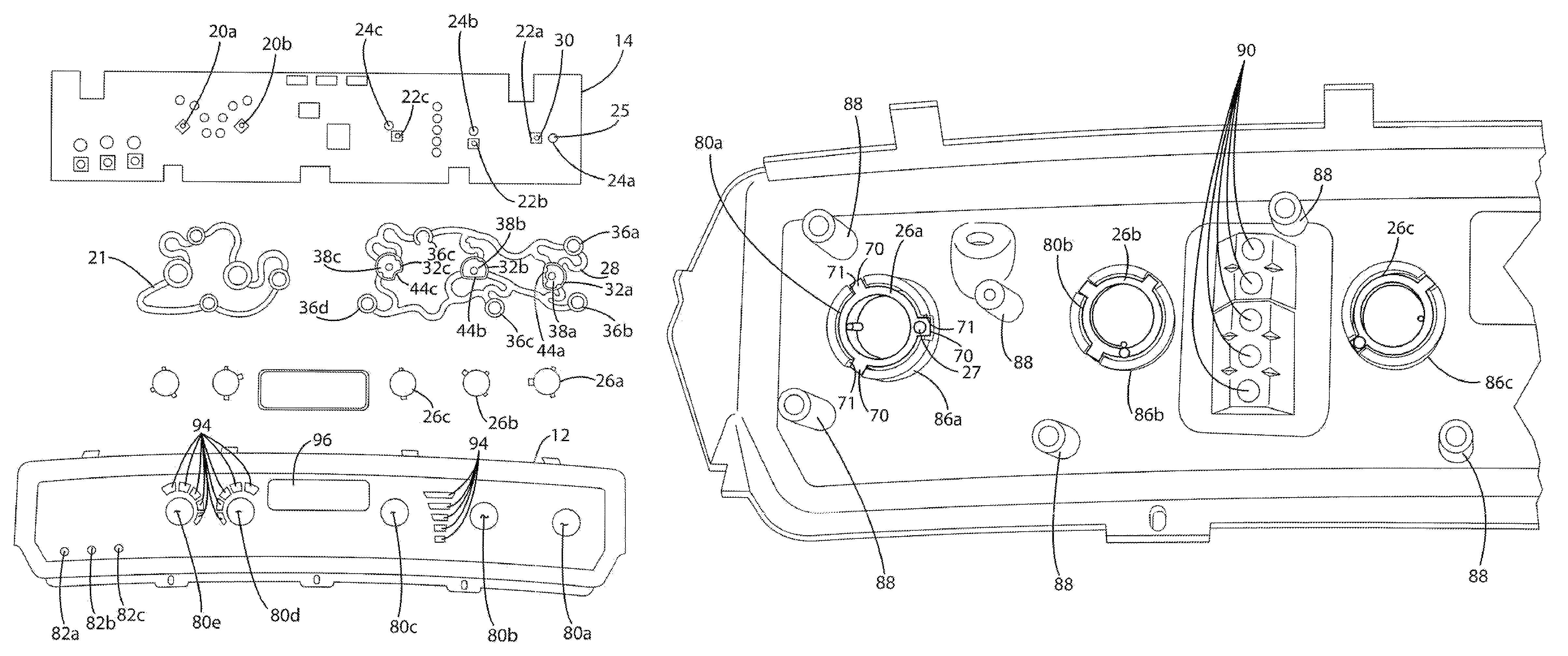 Control panel assembly