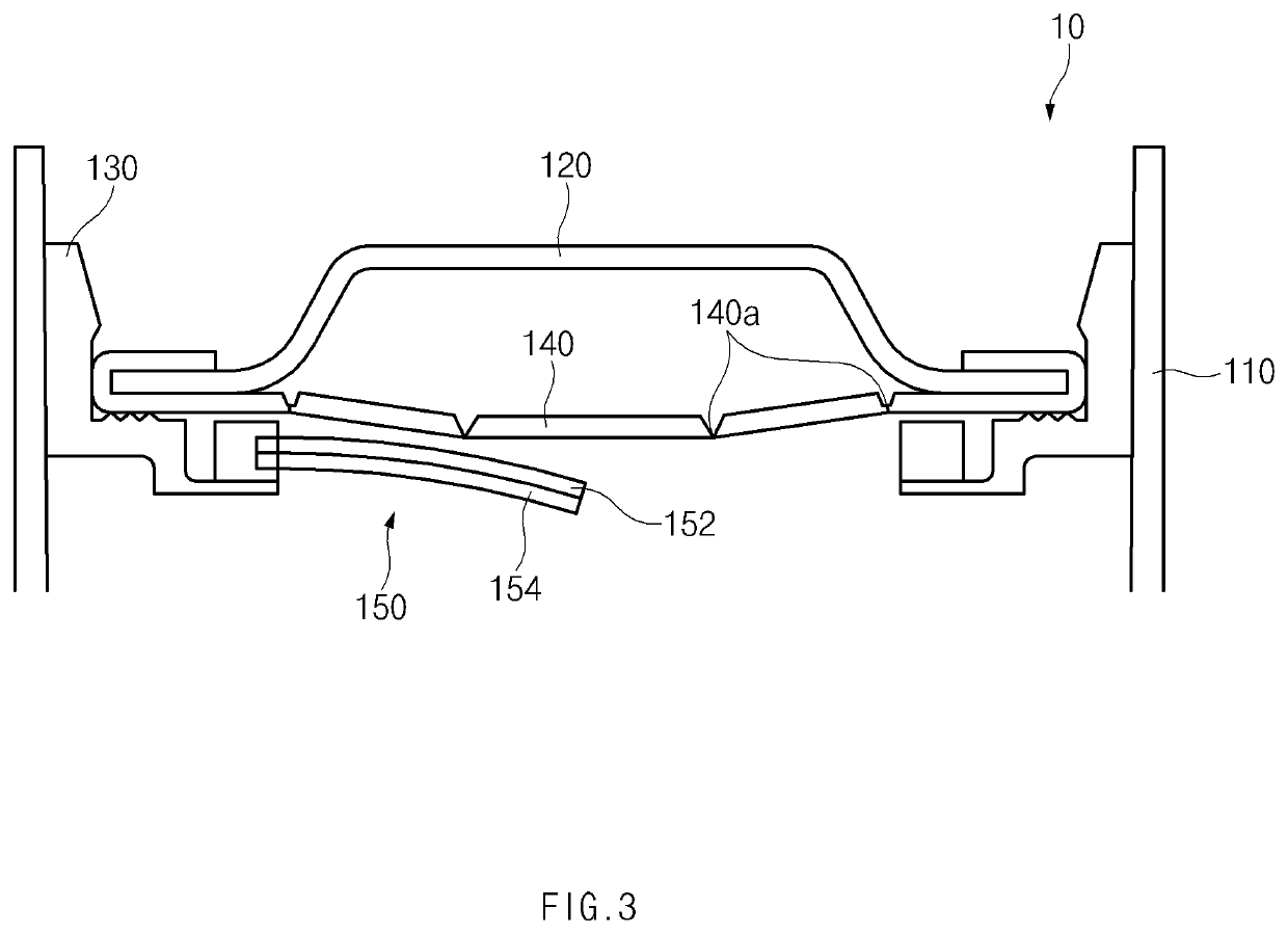 Secondary battery and method for interrupting current of secondary battery