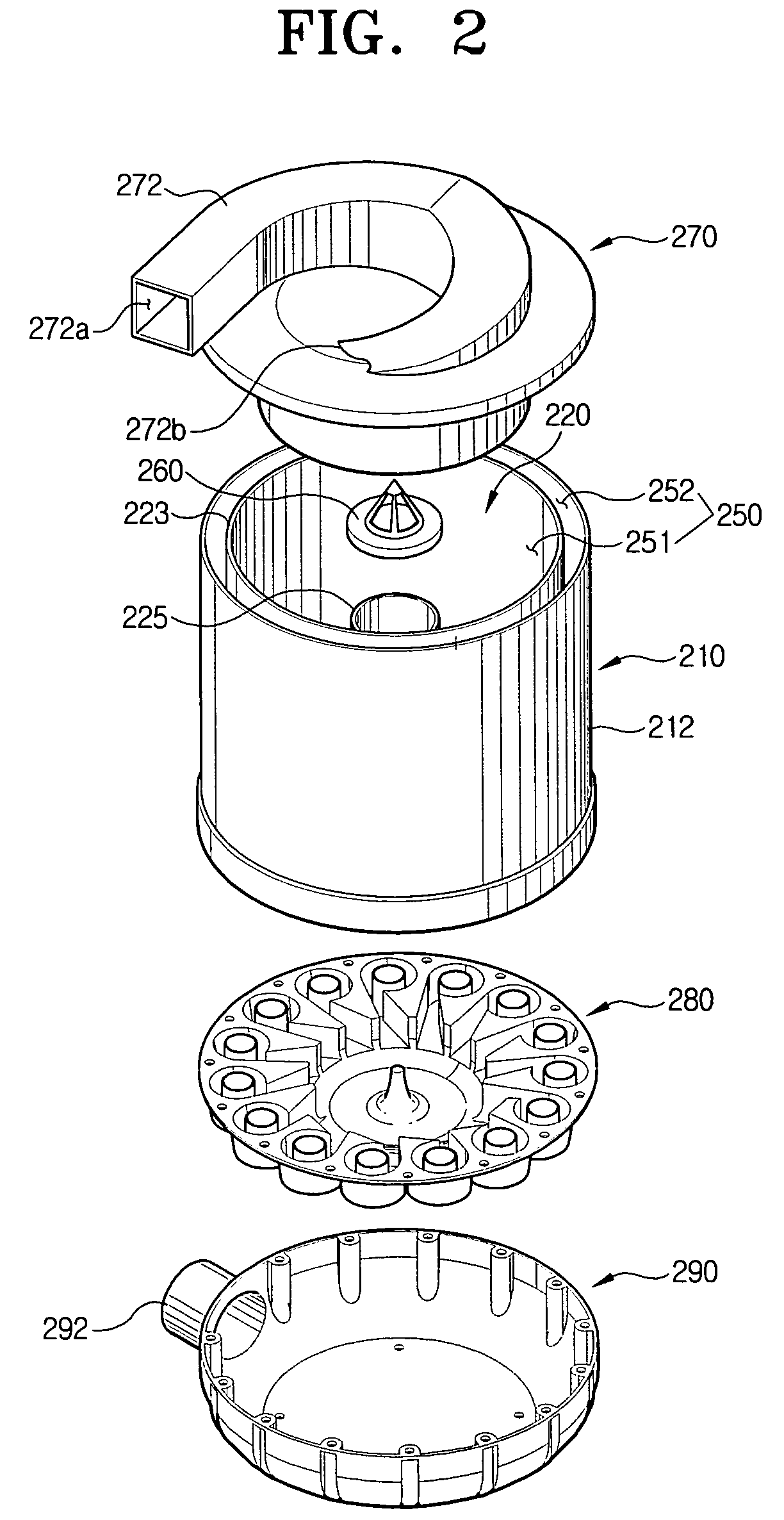 Cyclone dust collection apparatus