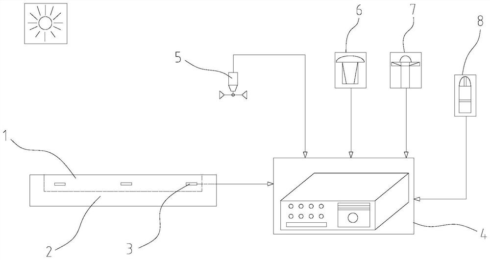 Building material surface radiation absorption coefficient calculation method considering long and short wave difference