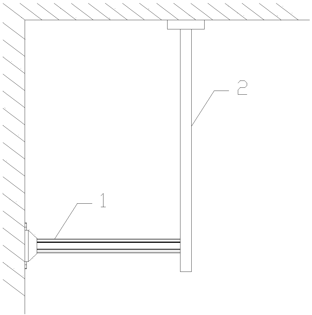 Loading-force-reinforced anti-seismic bracket for wall corner