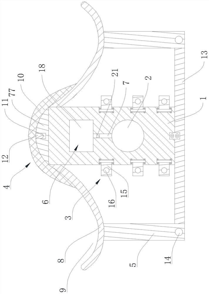 Stone abrupt slope ecological greening fixing device