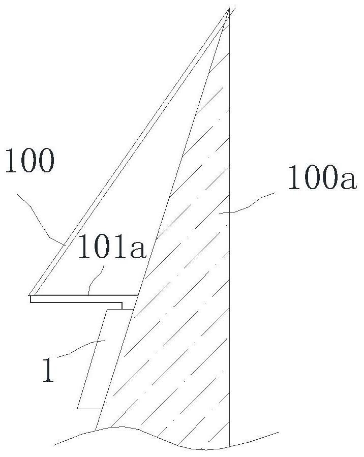 Stone abrupt slope ecological greening fixing device