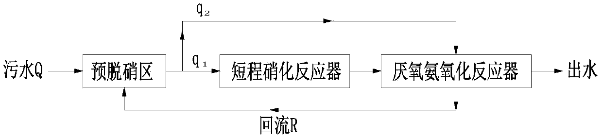 Sewage autotrophic nitrogen removal treatment method and device