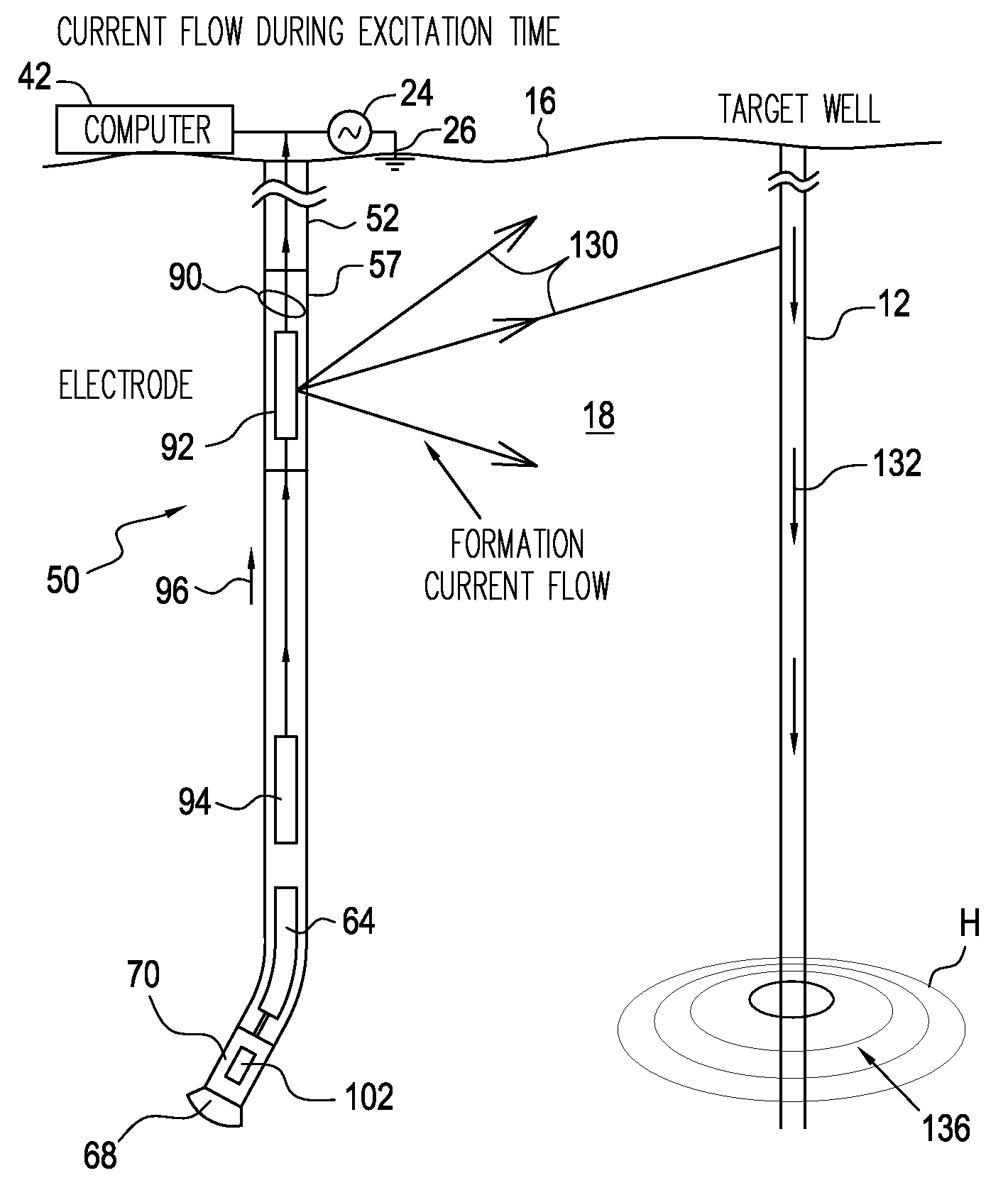 Proximity detection system for deep wells