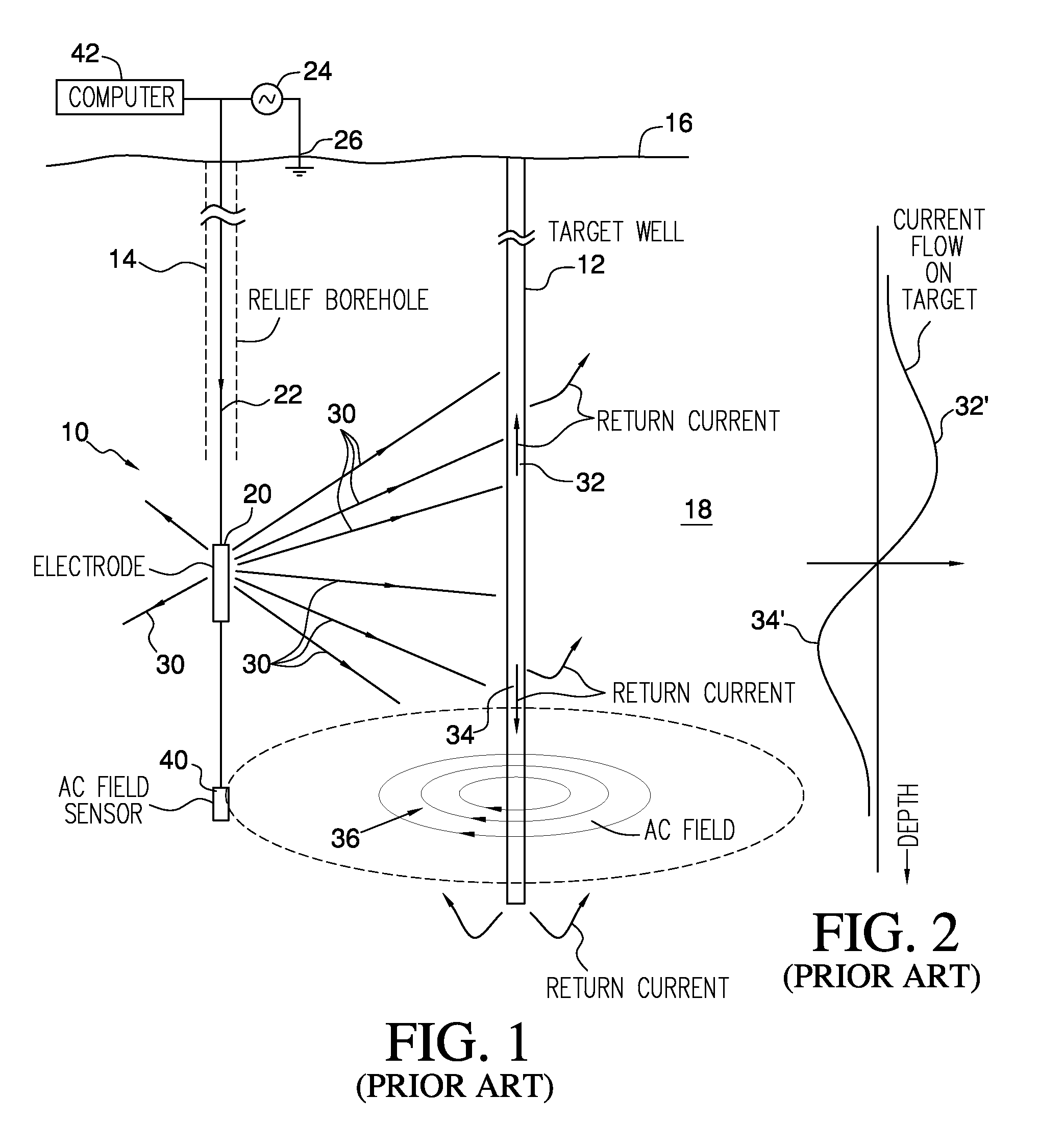 Proximity detection system for deep wells