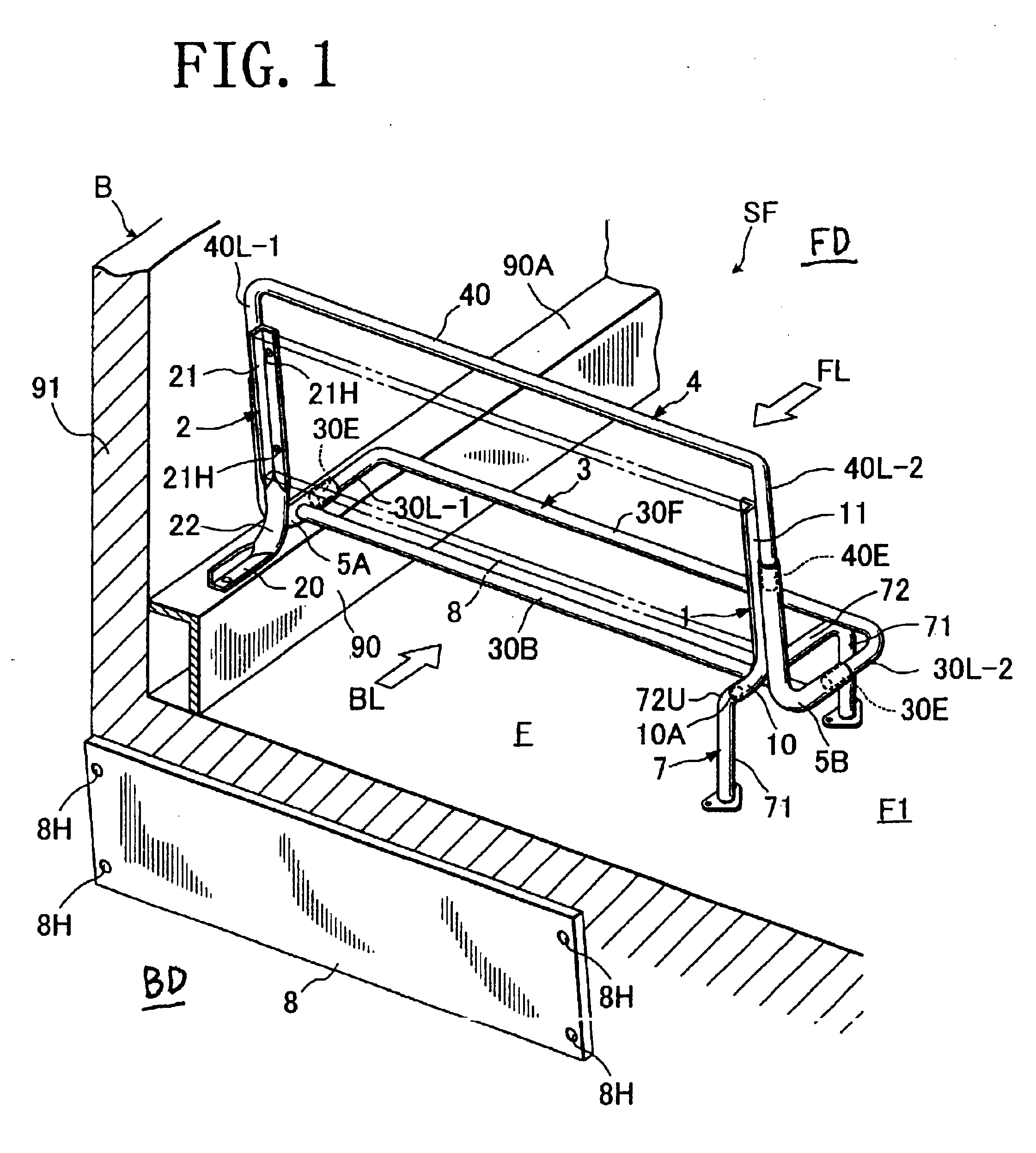 Seat framework for bus