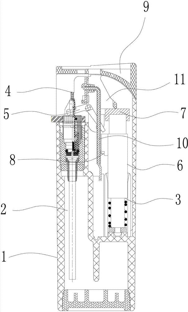 A wireless piezoelectric lighter