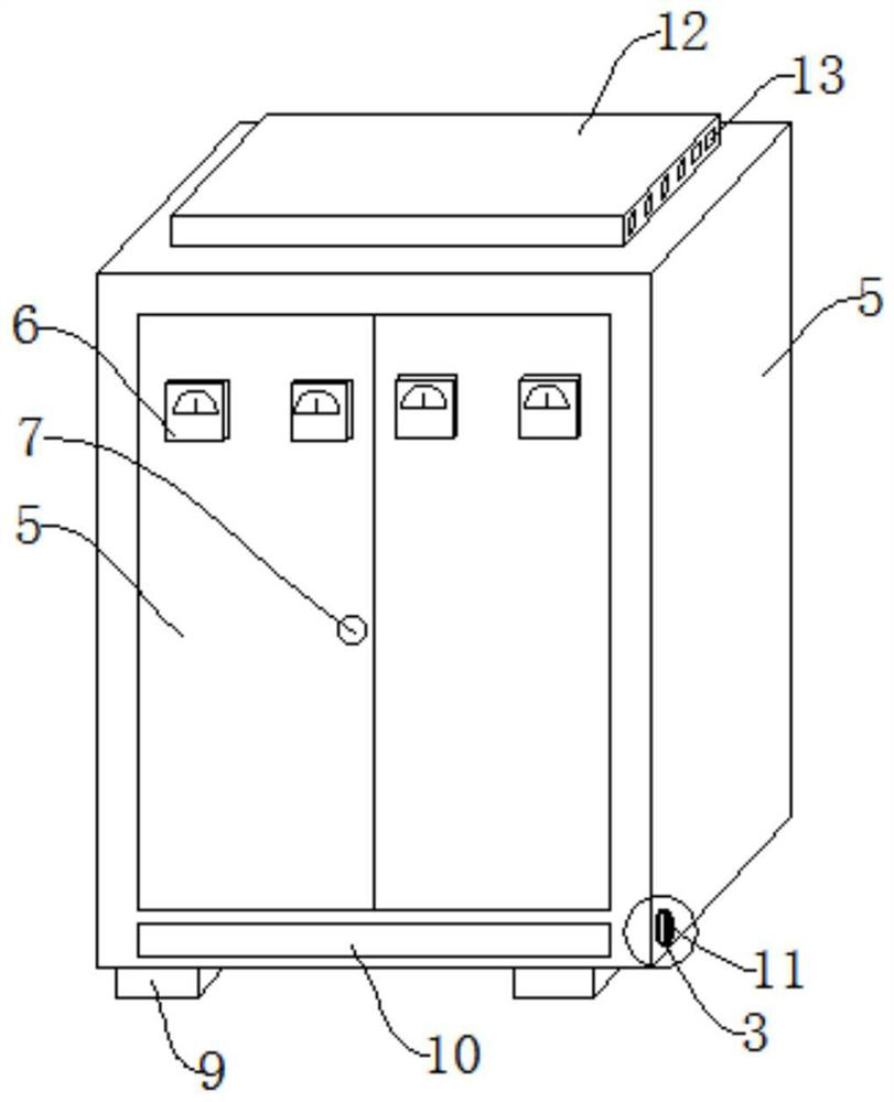 Power distribution cabinet production variable load phase advancer and use method thereof