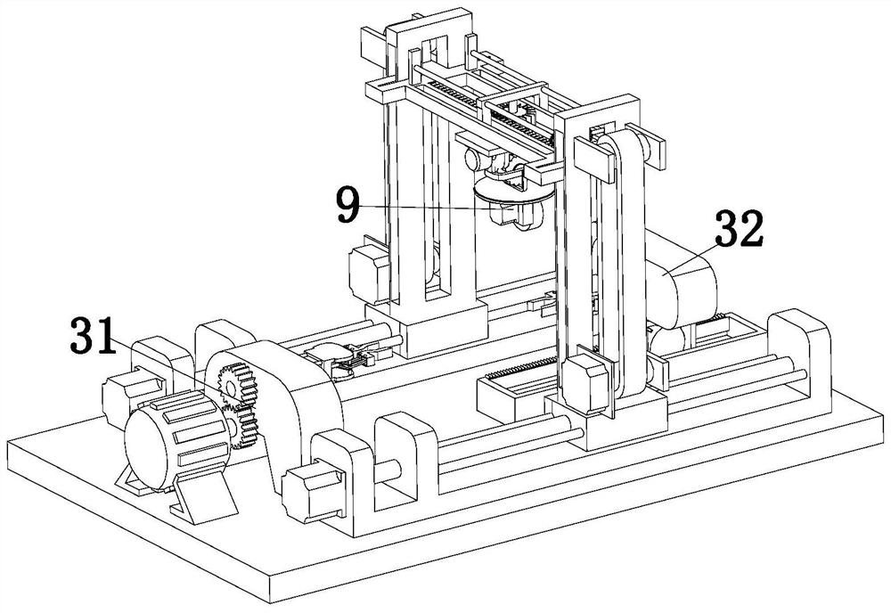 Flat curved surface grinding machine