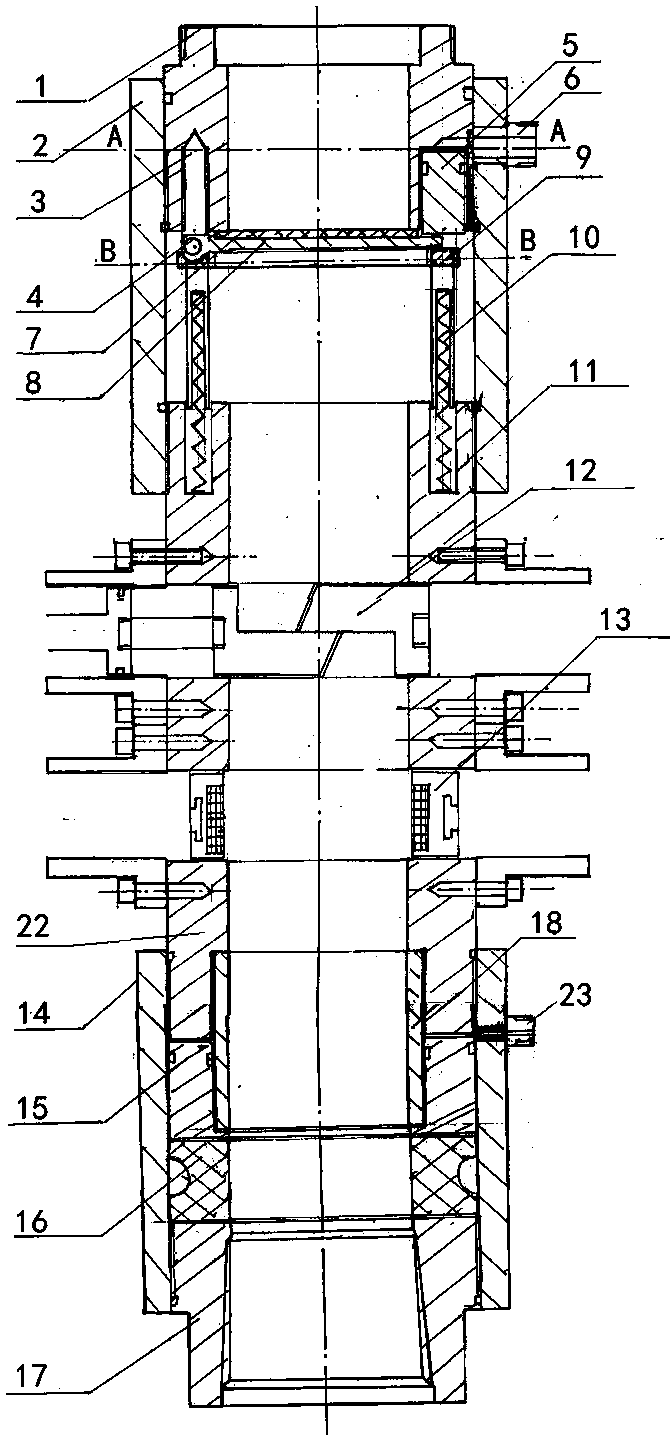 Four-gate continuous coiled tubing packer