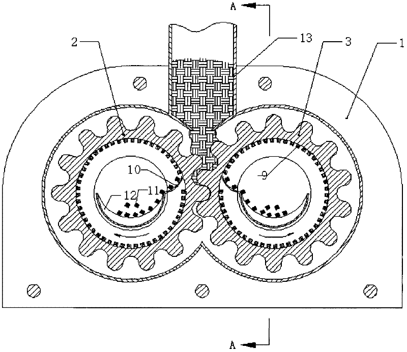 Gear type biomass fuel particle molding machine