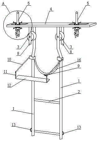 One-line operation trolley for power transmission line