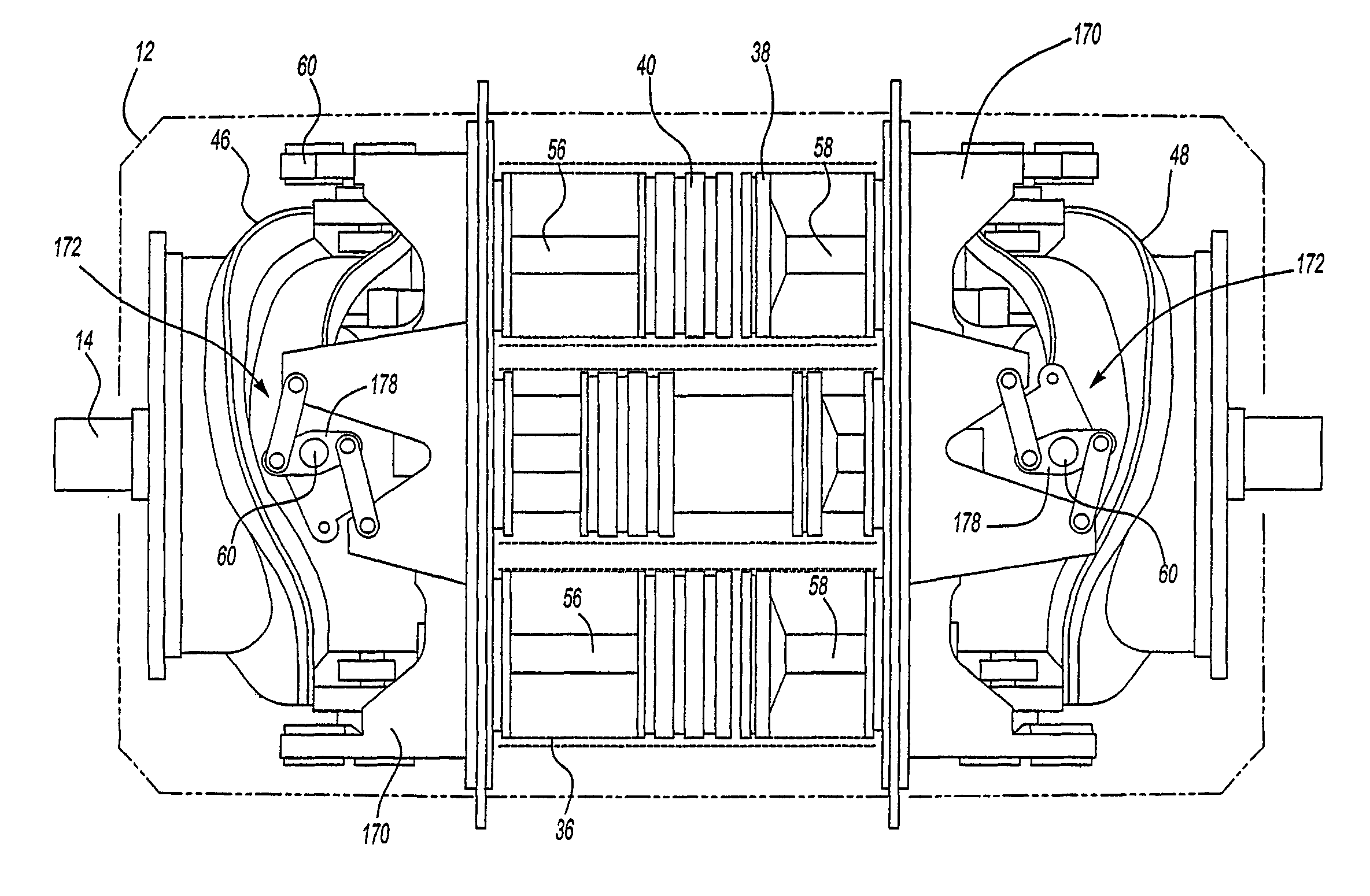 Internal combustion engine using opposed pistons