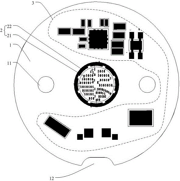 Integrated COB light source with power drive