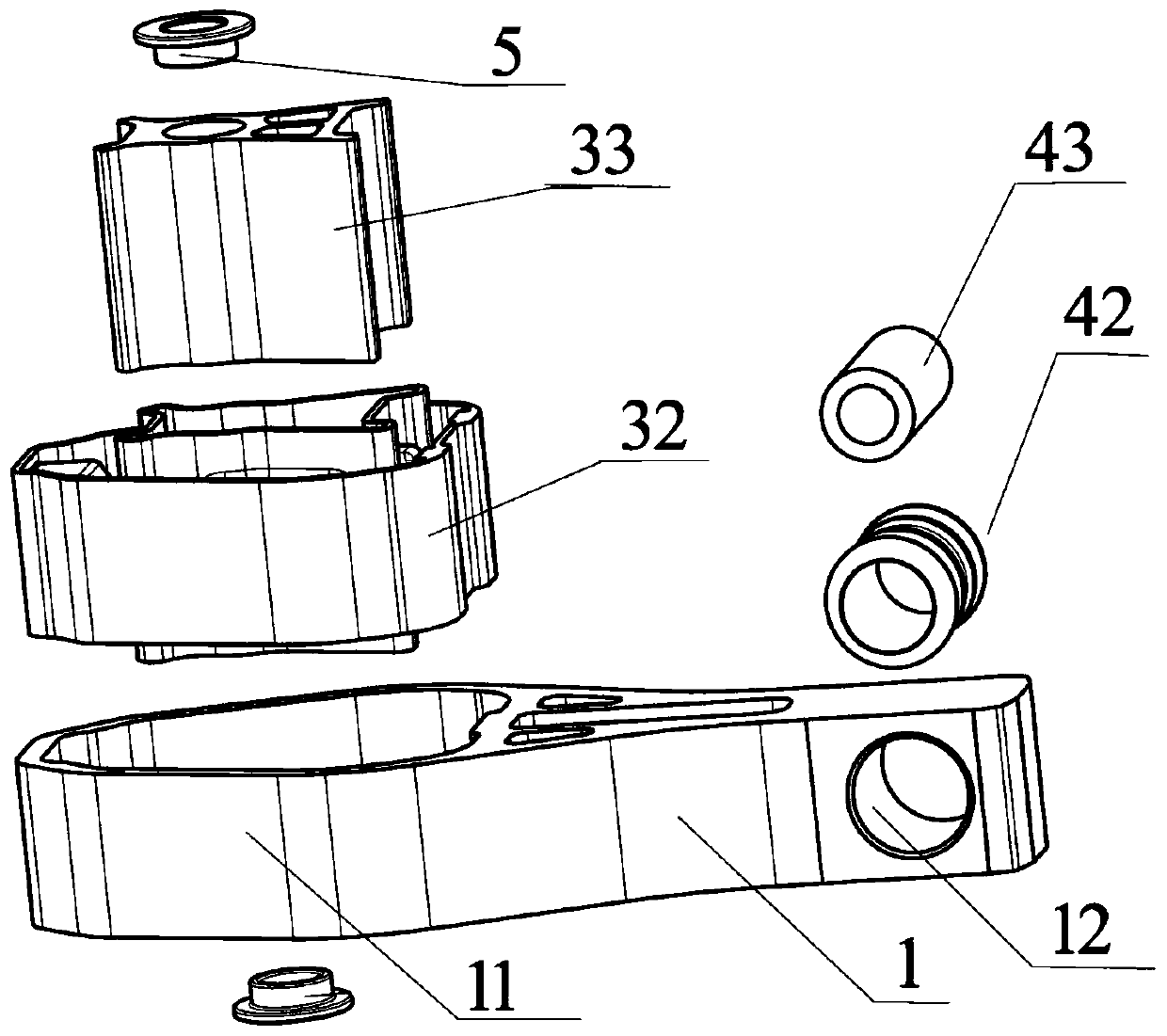 Torsion-resistant pull rod structure of power assembly