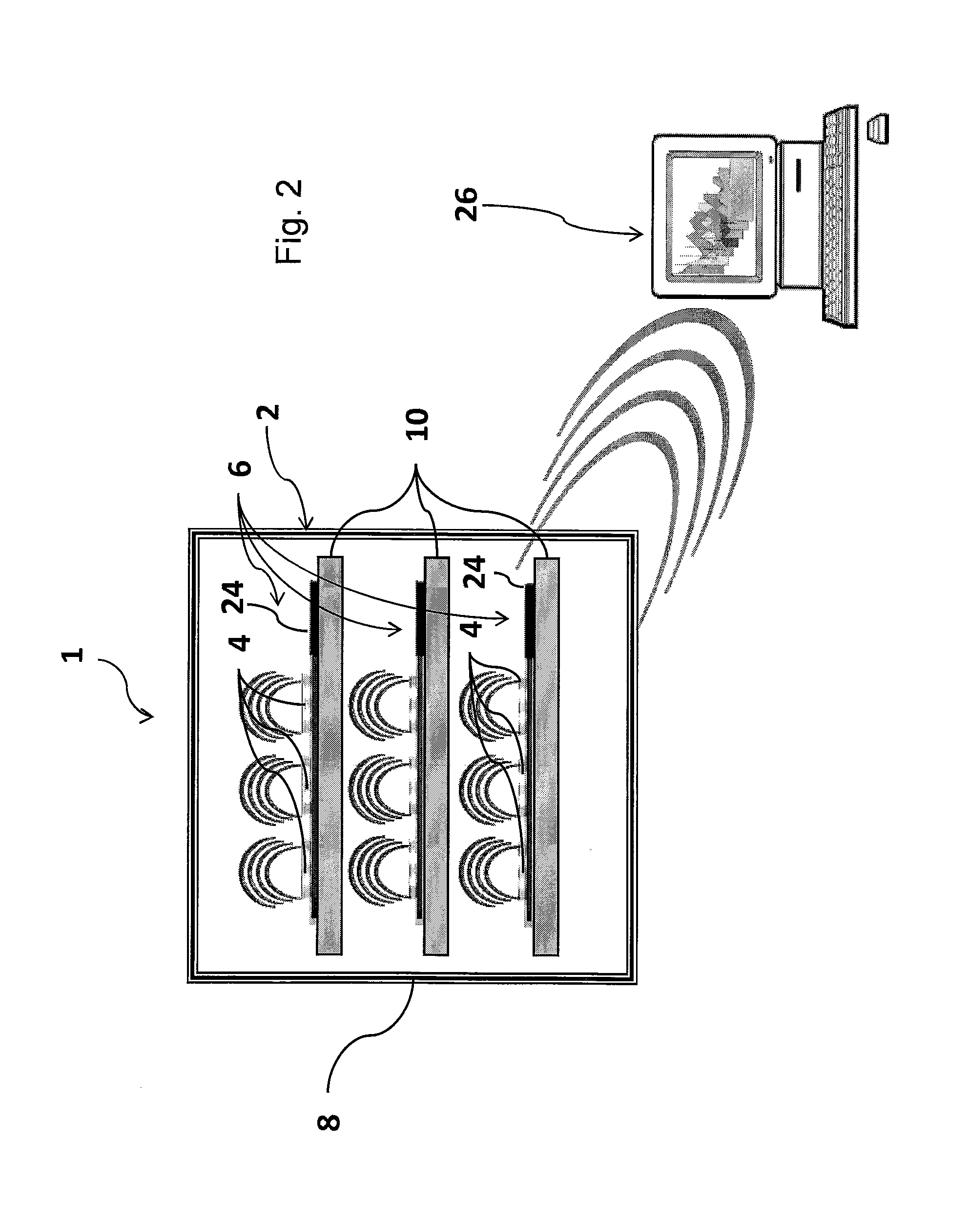 Monitoring system for cell culture