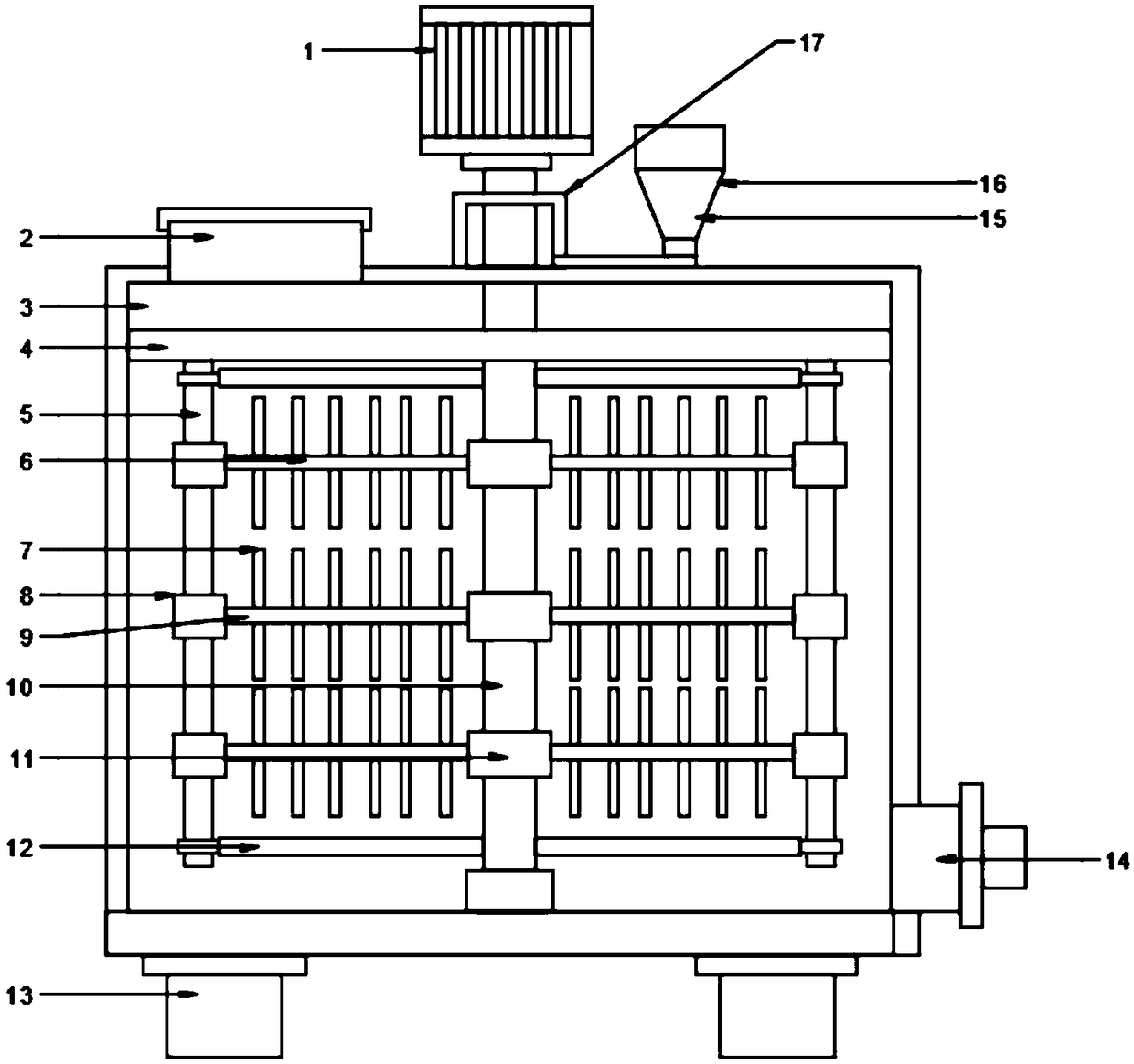 Chemical settlement reaction apparatus for production wastewater of thiophanate-methyl