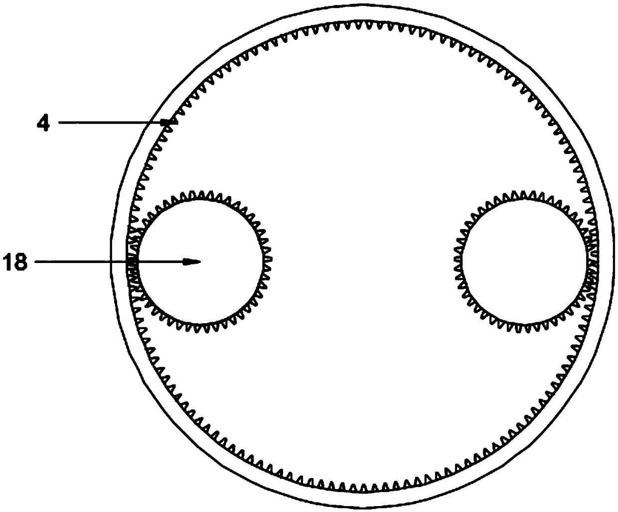 Chemical settlement reaction apparatus for production wastewater of thiophanate-methyl