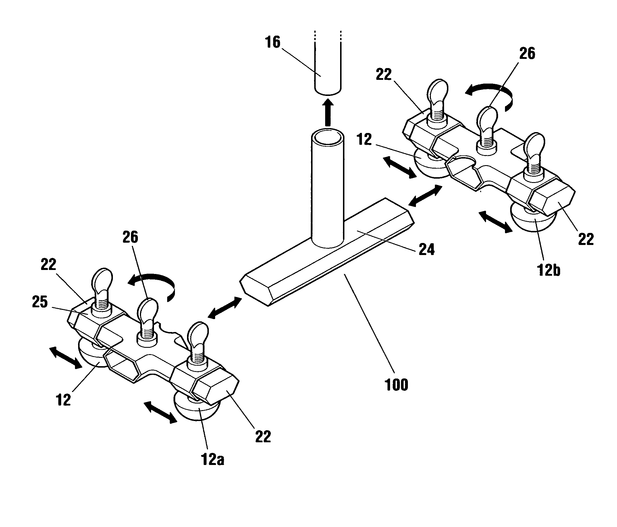 Automatically adjusting contact node for multiple rib space engagement