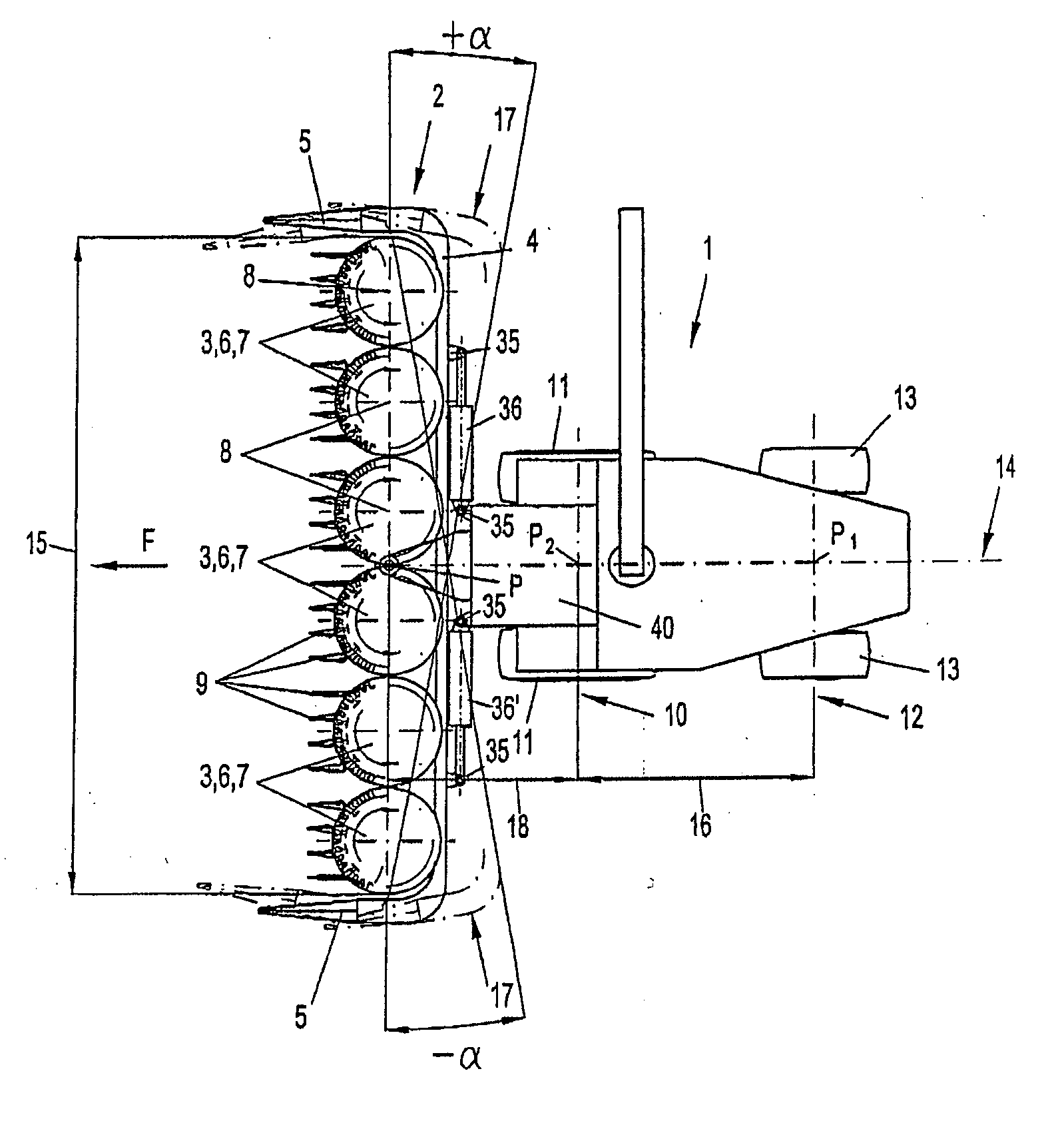 Method and device for operating an attachment for harvesting stalk-like crops